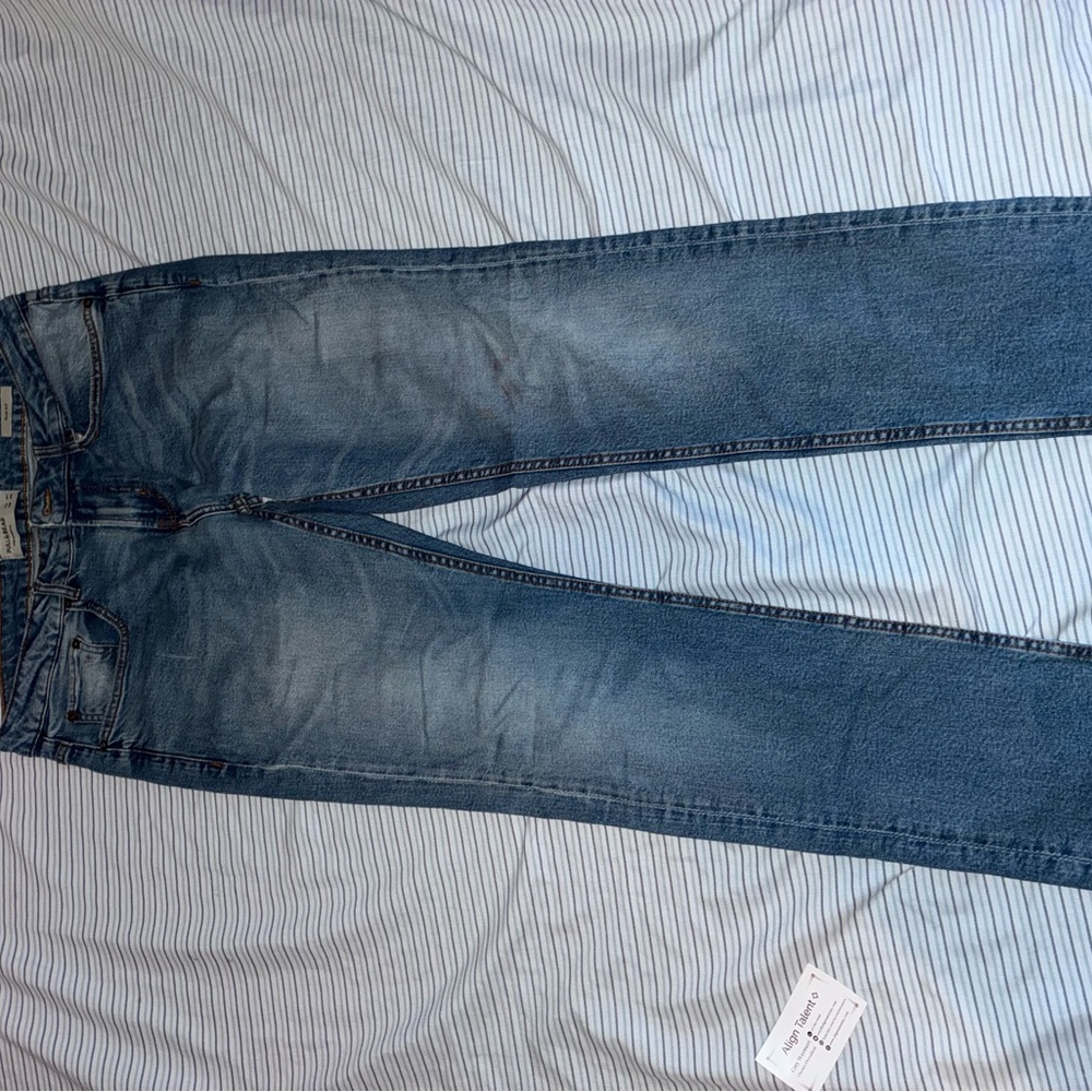Pull&Bear Men's Denim Straight Jeans